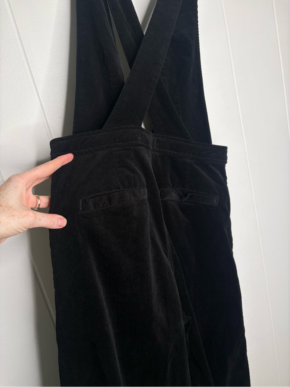 Free People We The Free Women's Black Old School Love Jumpsuit Size 27 Fall Boho - Picture 9 of 10
